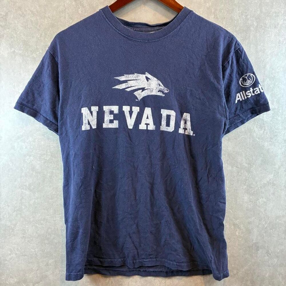 Ncaa Men's Navy and Blue T-shirt